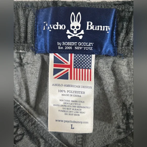 Psycho Bunny Men's Lounge Pajama Pants Large - Picture 3 of 4